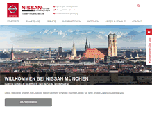 Tablet Screenshot of nissan-muenchen.de